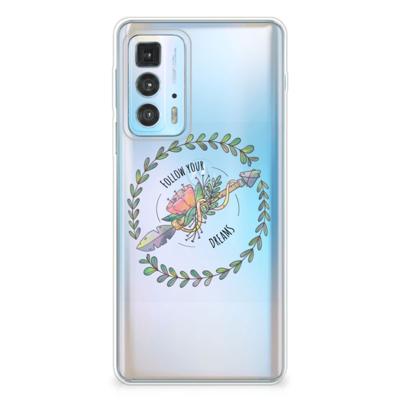 Motorola Edge 20 Pro Telefoonhoesje met Naam Boho Dreams Motorola Edge 20 Pro Telefoonhoesje met Naam Boho Dreams