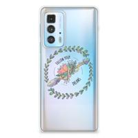 Motorola Edge 20 Pro Telefoonhoesje met Naam Boho Dreams - thumbnail