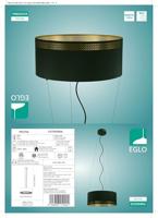 Eglo Zwarte hanglampEsteperra Ø 53cm - 99274 - thumbnail
