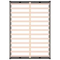 Bedframe massief hout zwart 120x190 cm - thumbnail