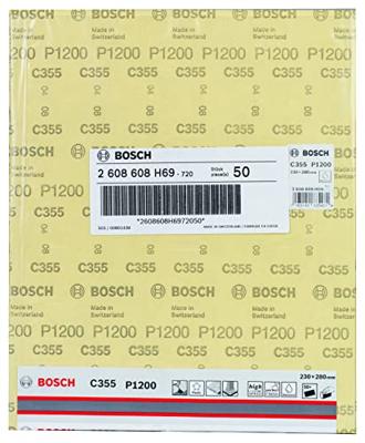 Bosch Accessories C355 2608608H69 Schuurblad Korrelgrootte (num) 1200 (b x h) 230 mm x 280 mm 1 stuk(s)