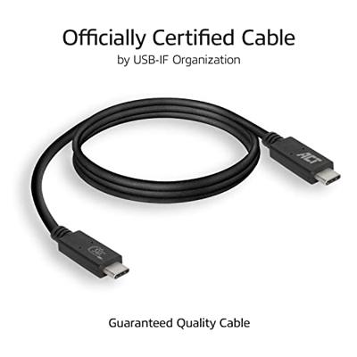 ACT USB-C USB4 20Gbps kabel M/M 1m - thumbnail