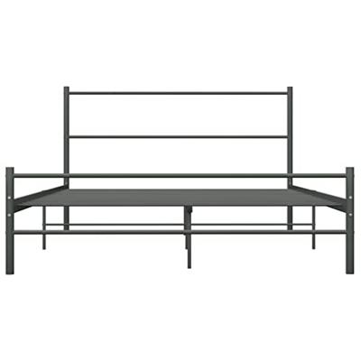 Bedframe metaal grijs 120x200 cm