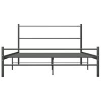 Bedframe metaal grijs 120x200 cm - thumbnail