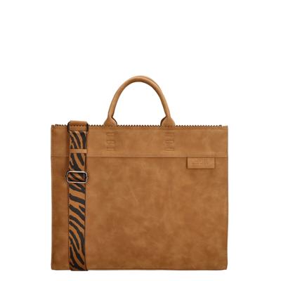 Zebra Natural Bag Kartel Merel Handtas Camel Zebra Natural Bag Kartel Merel Handtas Camel