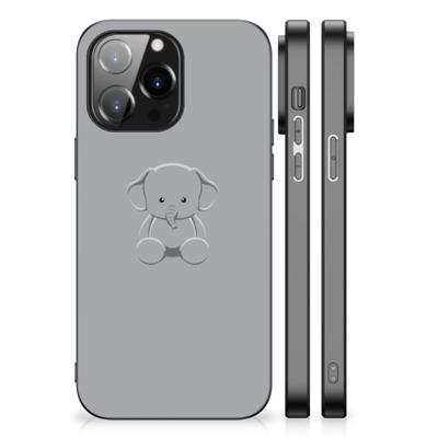 iPhone 14 Pro Max Hoesje Grijs Baby Olifant