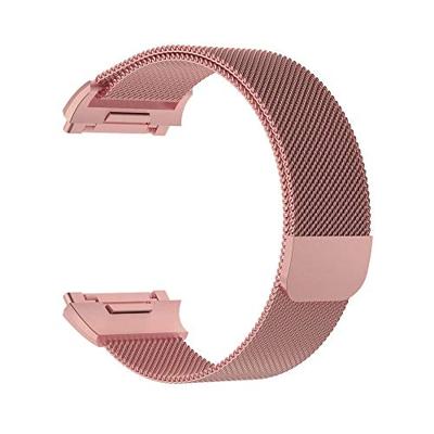 Fitbit Ionic Milanese bandje - Maat: Large - Rosé goud Fitbit Ionic Milanese bandje - Maat: Large - Rosé goud