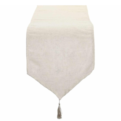 Tafelloper polyester - tafelloper Emely - tafelloper beige