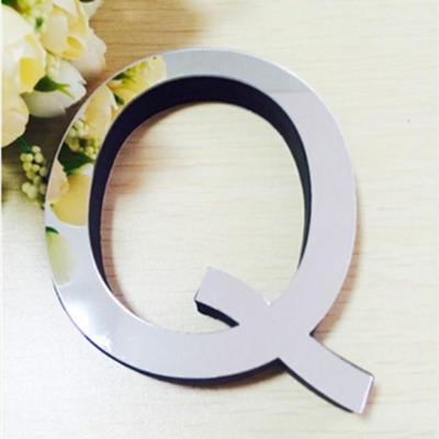 2 PC'S Home Decoratie creatieve persoonlijkheid Engelse letters acryl spiegel 3D DIY muur stickers (Q)