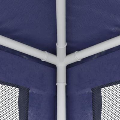 Partytent met 4 mesh zijwanden 2,5x2,5 m HDPE blauw - thumbnail