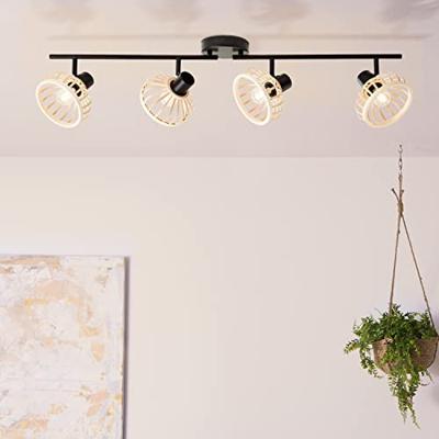 Brilliant Houten plafondlampNorah 4-lichts - 99740/76