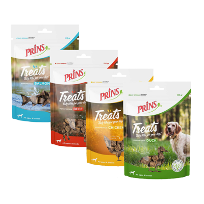 Prins Treats Beef (rund) hondensnack (120g) 2 stuks