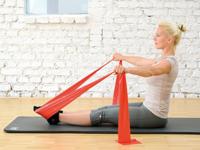 Sissel Fitband 2m Medium Rood + Clip - thumbnail