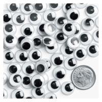 Colorations - zwarte zelfklevende wiebeloogjes, 1000st. - thumbnail
