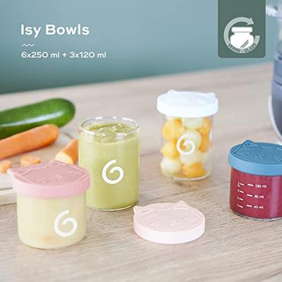 Isy kommen 6 x 250ml + 3 x 120 ml BABYMOOV blauw