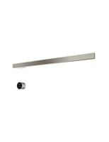Hotbath &MORE set van 1 rails RAS80 SQUARE 80 cm met separate schakelaar en inbouw element Geborsteld Nikkel (RAS80-1GN) - thumbnail