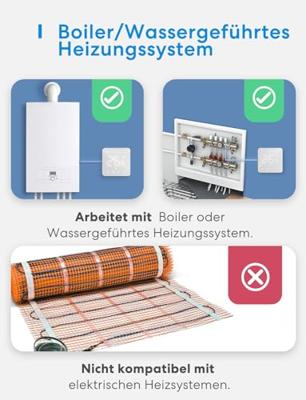 MEROSS MTS200W Smart Wi-Fi Thermostat for Boiler/Water Heating System verwarmingsthermostaat