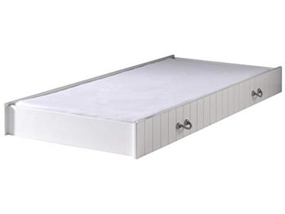 Vipack rolbed Lewis - wit - 199x94x18,5 cm