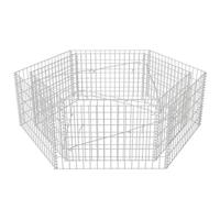 VidaXL Gabion plantenbak verhoogd zeshoekig 160x140x50 cm - thumbnail
