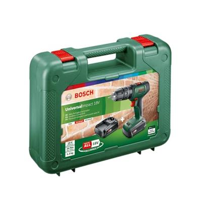 Bosch Groen UniversalImpact 18V | Accuklopboorschroevendraaier | 2 x 1.5 Ah accu + lader | met koffer 06039D4102 - thumbnail