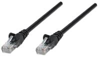 Intellinet 347440 RJ45 Netwerkkabel, patchkabel CAT 5e U/UTP 0.25 m Zwart 1 stuk(s) - thumbnail