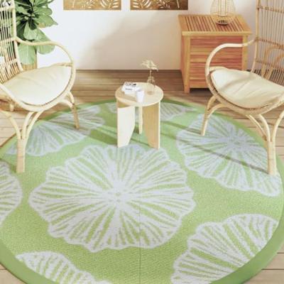 VidaXL Buitenkleed arakil ø 200 cm polypropeen groen VidaXL Buitenkleed arakil ø 200 cm polypropeen groen