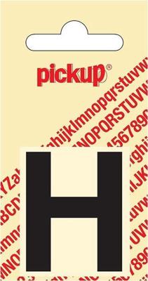 Plakletter Helvetica 40 mm Sticker zwarte letter h Pickup - Pickup