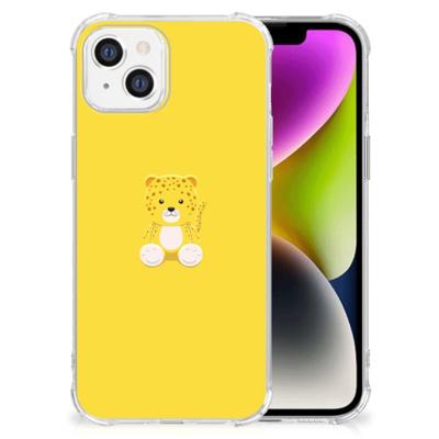 iPhone 14 Stevig | Bumper Hoesje | Baby Leopard iPhone 14 Stevig | Bumper Hoesje | Baby Leopard