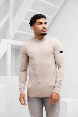 Malelions Knitted Sweater Heren Beige - Maat L - Kleur: Beige | Soccerfanshop