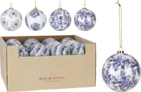 KERSTBAL 10CM DELFT BLUE 4ASS - thumbnail