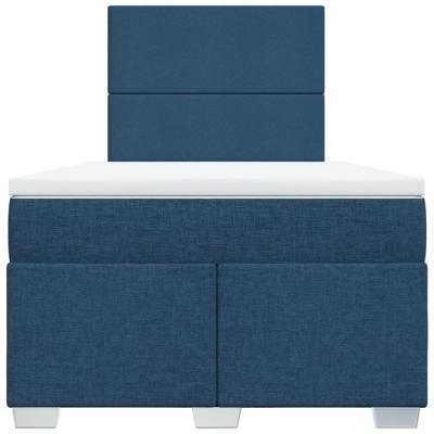 Boxspring met matras stof blauw 80x200 cm - thumbnail