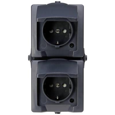 Kopp 136955007 Nautic Wandontactdoos met klapdeksel spatwaterdicht Antraciet 1 stuk(s) Kopp 136955007 Nautic Wandontactdoos met klapdeksel spatwaterdicht Antraciet 1 stuk(s)