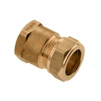 Bonfix knelkoppeling - Schroefbus - 3/4 x 15 mm - Messing - thumbnail