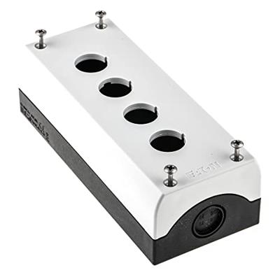 Eaton M22-I4 Opbouwbehuizing 4 inbouwplaatsen, Voor bodembevestiging (Ø x h) 22 mm x 80 mm Antraciet 1 stuk(s)