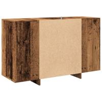 Dressoir 120x41x75 cm bewerkt hout oud houtkleurig - thumbnail