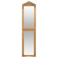 VidaXL Spiegel vrijstaand 50x200 cm goudkleurig - thumbnail