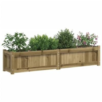 Plantenbakken 2 st cm geïmpregneerd hout