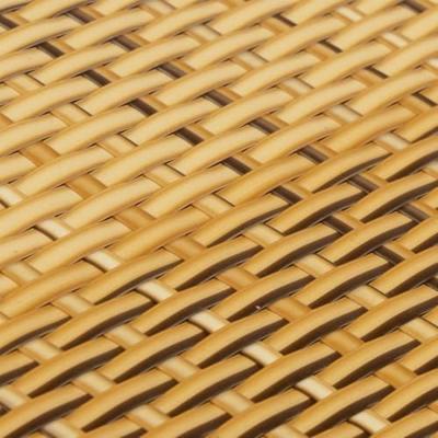 VidaXL Balkonscherm 400x80 cm poly rattan lichtbruin