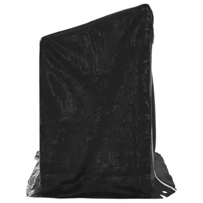 Haardhoutrek met regenhoes 200,5x60,5x110,5 cm staal - thumbnail