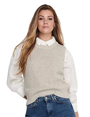 ONLY 15220032 Tanktop Ronde hals Mouwloos Polyacryl, Polyester, Viscose, Wol