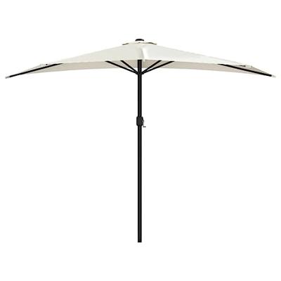 VidaXL Balkonparasol half met aluminium paal 300x155 cm zandkleurig - thumbnail