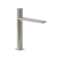 Wastafelmengkraan Tres Loft 1-Knop Uitloop Recht 19,6 cm Rond RVS Tres - thumbnail