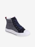 Hoge sneakers voor jongens veel blauw - thumbnail