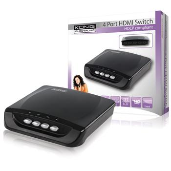 HDMI switch 4-poorts