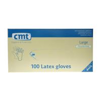 CMT Handschoenen Latex Poedervrij Naturel - thumbnail