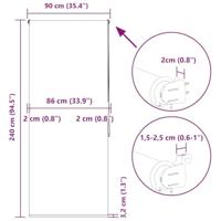 Doucherolgordijn 90x240 cm stofbreedte 86 cm - thumbnail