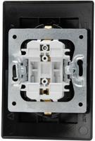 Kopp 941150080 Wandcontactdoos Inzetstuk Paris Zwart (mat) 1 stuk(s) - thumbnail