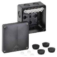 Spelsberg 49140601 Verbindingsdoos (l x b x h) 110 x 110 x 67 mm Zwart IP65 - thumbnail