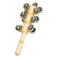 Goki houten instrument bell stick met 13 bellen - thumbnail