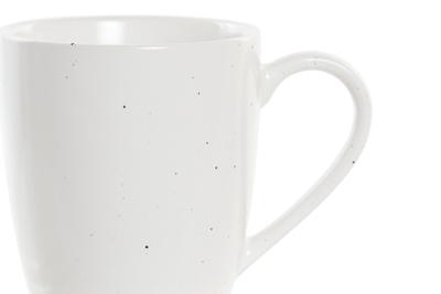 Set van 4 mokken DKD Home Decor Wit Natuurlijk Rubberwood Keramiek 300 ml 19 x 13 x 31 cm Set van 4 mokken DKD Home Decor Wit Natuurlijk Rubberwood Keramiek 300 ml 19 x 13 x 31 cm